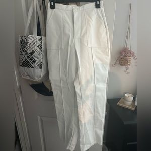 Princess Polly white leather pants